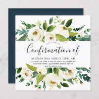 Confirmação de Folha Verde das Flores Brancas Vazi