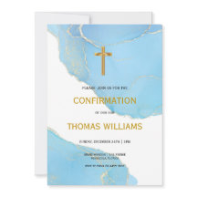 Confirmação de Menino Azul e Dourado