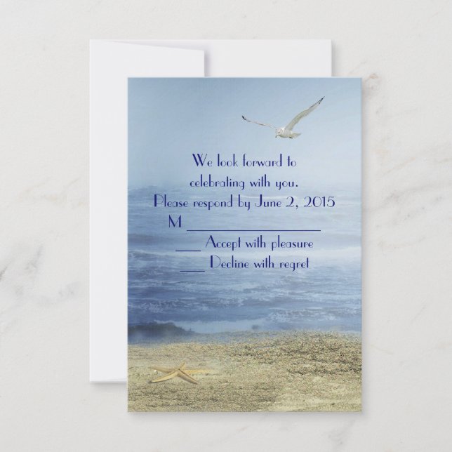 Convites Confirmação de Presença na Praia Tropical (Frente)