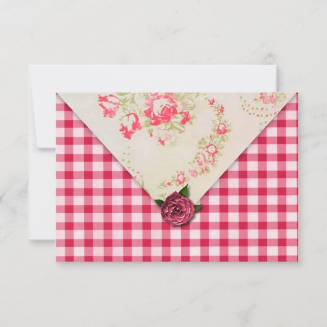 Convites Confirmação de Presença para Recepção de Casamento (Frente)