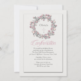 Convites Confirmação de Wreath Convocação Religiosa