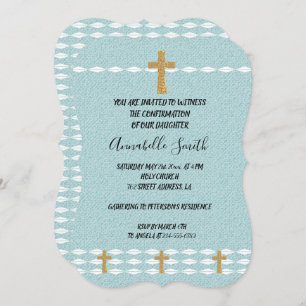 Convites CONFIRMAÇÃO DO Cristo DE Jesus Claro