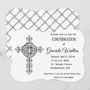 Convites Confirmação do Espírito Santo Católico de Dove