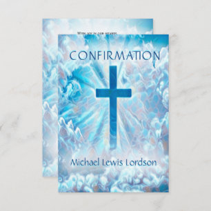 Convites Confirmação dos Céus Azuis à Frente