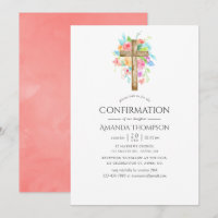 Confirmação Floral da Pastel Watercolor