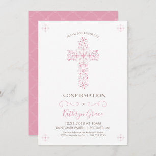 Convites Confirmation Invitation - Girl's Custom Invite