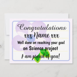 Convites Congratulations Fantastic Effort Today Card