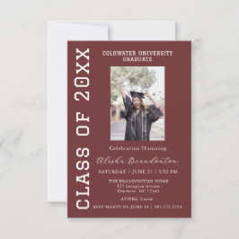 Convites Congratulations Graduate Photo Party Invitation