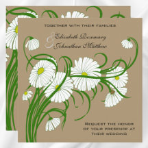 Conjunto de casamento de flores de margarida Gerbe