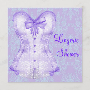 Convites Conjunto de lingerie espartilho roxo de Damasco pa