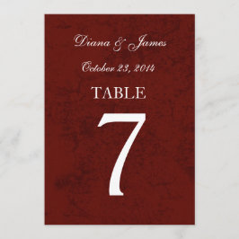 Convites Conjunto de Números de Mesa de Casamento Damask Gr