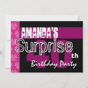 Convites Conjunto de Save the Date Rosa para 40º Aniversári
