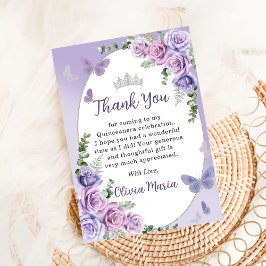 Convites Conjunto de Tiara Floral Roxo para Quinceañera Car