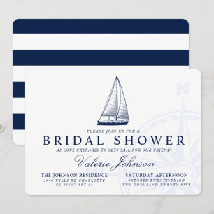 Convites Conjuntos de Amor  Chá de panela marítimo