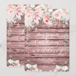 Convites Conselho de Casamento de Blush & Blooms Rosa de Ma