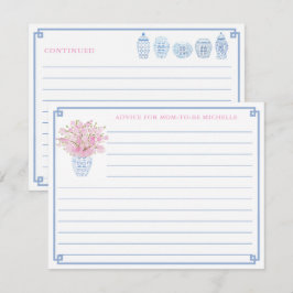 Convites Conselhos bonito De Chá de fraldas Rosa E Azul Par