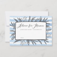 Conselhos de Chá de fraldas de faixas azuis para C