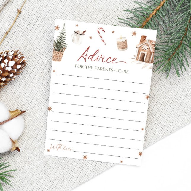 Convites Conselhos De Chá de fraldas De papais noeis Para A (Criador carregado)