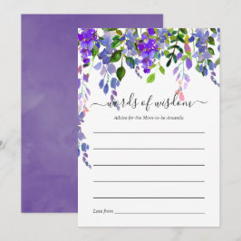 Convites Conselhos de Chá de panela Floral Ultra Violet