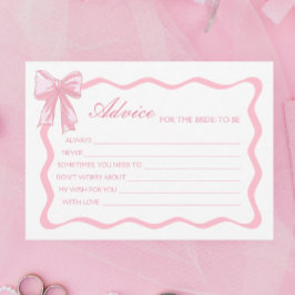 Convites Conselhos de Chá de panela rosa para a placa noiva