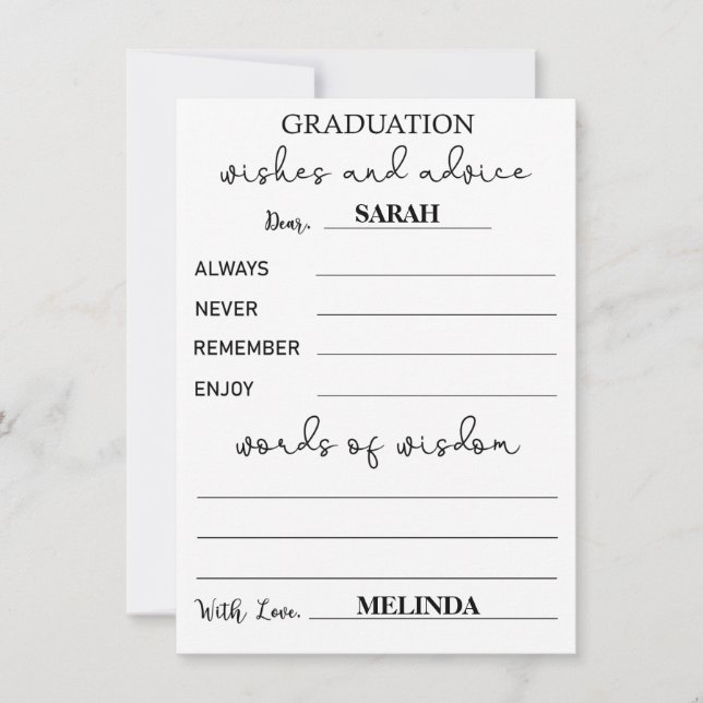 Convites Conselhos de Graduação - Conselhos para Formandos  (Frente)