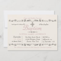 Considerado Sacrament Religius Invitation (Rosa)