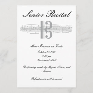 Convites Considerando da Música mais velho - Alto Clef