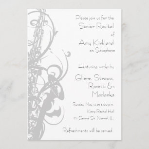 Convites Considerando do saxofone