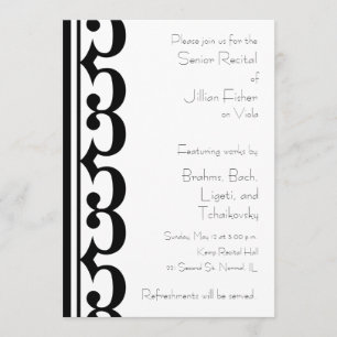 Convites Considerando temático do Clef de alto