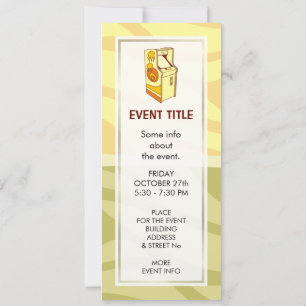 Convites Console de Jogos de Arcade Alto