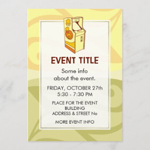 Convites Console de Jogos de Arcade Alto