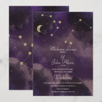 Constelação da Lua Dourado Folha Celestial Casamen