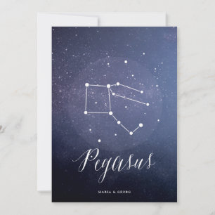 Convites Constellation Star Celestial Número Pegasus