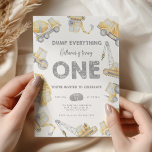 Convites Construção 1 Parte primeiro aniversario