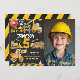 Convites Construção, Aniversário do Caminhão de Despejo