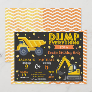 Convites Construção Conjunta de Aniversário