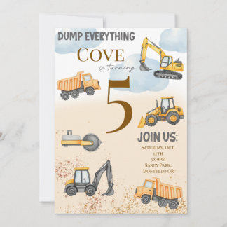 Convites Construção da Marca-d-água Convidado de Aniversári