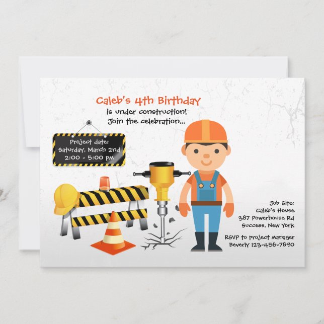 Convites Construção Em Curso (Frente)