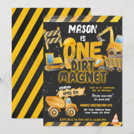 Convites Construção, primeiro aniversario de caminhão