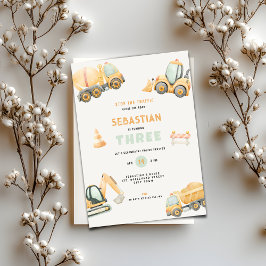 Convites Construction Dump Truck Party Boys Birthday