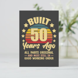 Convites Construído há 50 anos Todas as Peças Originais 50º