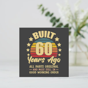 Convites Construído há 60 anos Todas as Peças Originais Ani