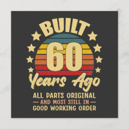 Convites Construído há 60 anos Todas as Peças Originais Ani