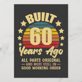 Convites Construído há 60 anos Todas as Peças Originais Ani