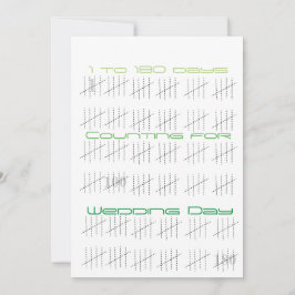 Convites Contando Dias com Palitos