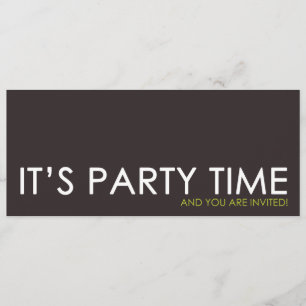 Convites contemporâneos do aniversário do tempo 