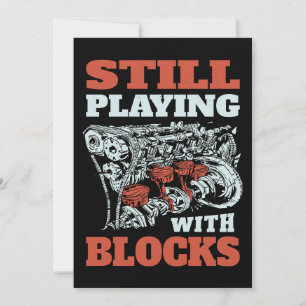 Convites Continuando brincando com blocos mecânicos