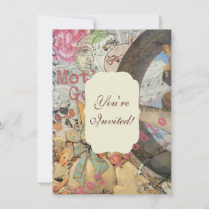 Convites Conto de Fadas da Rima Infantil da Mamãe Gansa