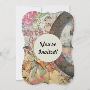 Convites Conto de Fadas Rima da Mamãe Gansa