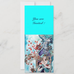 Convites CONTO POPULAR TURCO ,branco azul vermelho brilhant